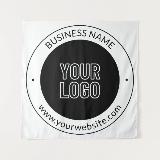 Tenture Business Name & Website ou Slogan, Merci Etc. (Devant)