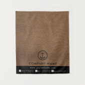 Tenture Business Table Runner Banner Linen Logo Social  (Devant)