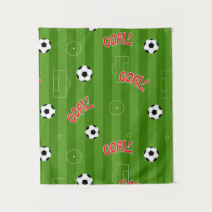 Tenture Buts de Pitch de Football et Football
