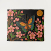 Tenture Butterfly Cherry Blossom Moon (Devant (Horizontal))