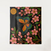 Tenture Butterfly Cherry Blossom Moon (Devant)