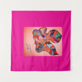 Tenture Butterfly Leaf Portrait Square Tapestry (Devant (Horizontal))