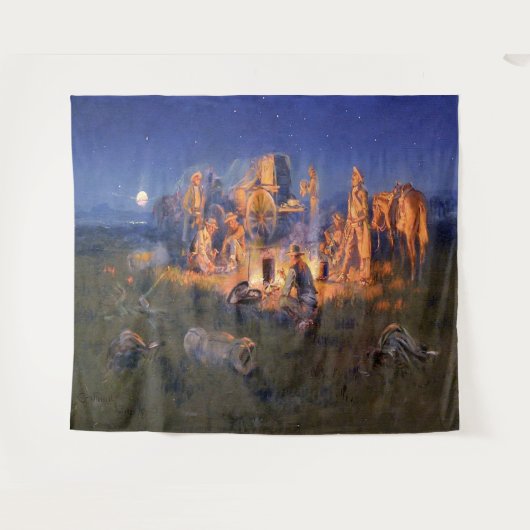 Tenture C M Russell Laugh tue Lonesome Ouest (Devant (Horizontal))