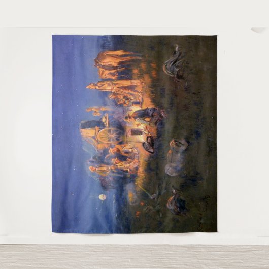 Tenture C M Russell Laugh tue Lonesome Ouest (Devant)