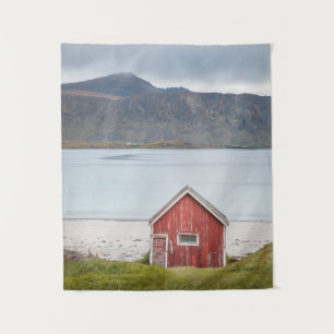 Tenture Cabane rouge Ramberg Lofoten