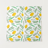 Tenture Cabanon, souccot, Etrog, fêtes juives, shofar, (Devant (Horizontal))