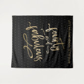 Tenture Cabine de Photographie Anniversaire Quarante Ans F (Devant (Horizontal))