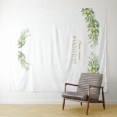 Tenture Cabine de Photographie Anniversaire Tropical Citro (En situation (horizontale))
