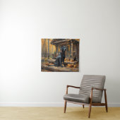 Tenture Cabine du journal de l'extracteur Black Labrador A (En situation (horizontale))