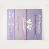Tenture Cabine photo mariage Backdrop lavande et lilas (Devant (Horizontal))