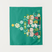 Tenture cacahuètes | Arbre de Noël de menthe poivrée (Devant)