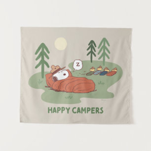 Tenture cacahuètes   Campeurs de couchage Snoopy & Woodsto