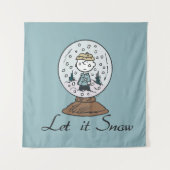 Tenture cacahuètes | Charlie Brown Snow Globe (Devant)