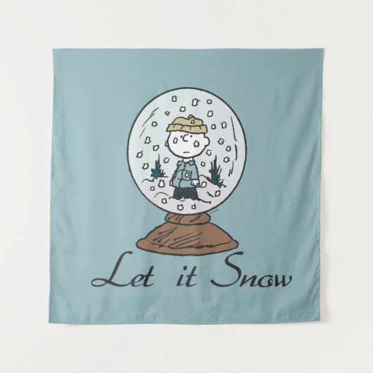 Tenture cacahuètes | Charlie Brown Snow Globe (Devant)