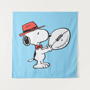 Tenture cacahuètes   Coach Football Snoopy