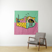 Tenture cacahuètes | Crème de glace Sally demi et demi (En situation (horizontale))