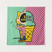 Tenture cacahuètes | Crème de glace Sally demi et demi (Devant)