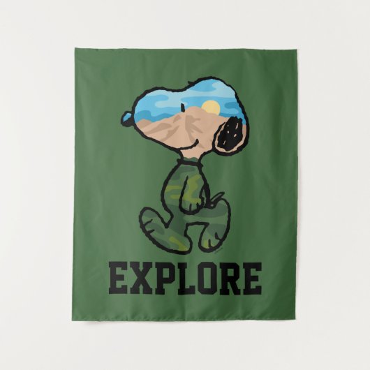 Tenture cacahuètes | Grande neige extérieure (Devant)