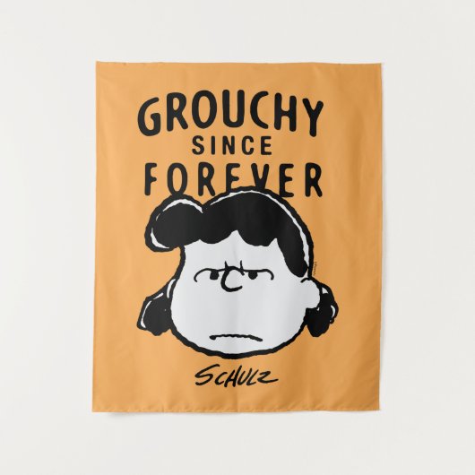 Tenture cacahuètes | Grouchy depuis toujours Lucy (Devant)