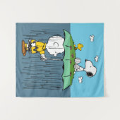 Tenture cacahuètes | Jour ensoleillé Jour de pluie Half &  (Devant (Horizontal))