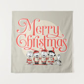 Tenture cacahuètes | Joyeuse Chorale de Noël (Devant)