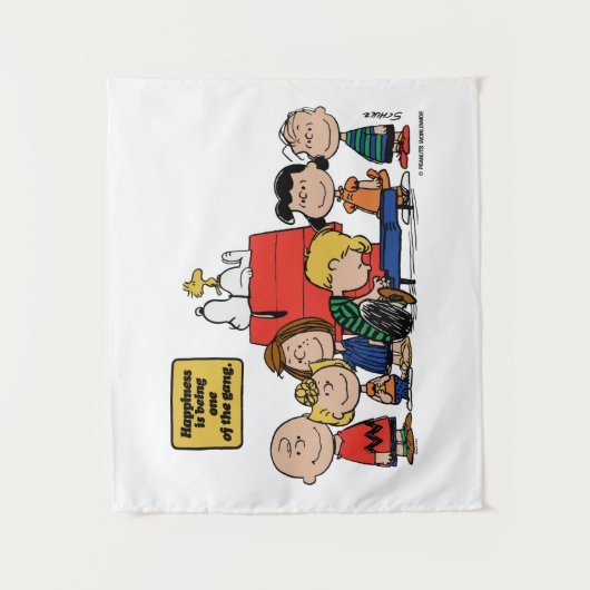 Tenture cacahuètes | Le bonheur est d'être l'un des gangs (Devant)