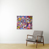 Tenture cacahuètes | Motif de patchs Mixtape (En situation (horizontale))