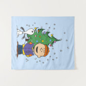 Tenture cacahuètes | Noël (Devant (Horizontal))