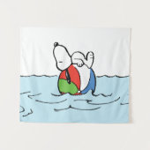 Tenture cacahuètes | Snoopy Beach Ball Beach (Devant (Horizontal))