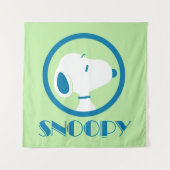 Tenture cacahuètes | Snoopy Blue Deco Dreams (Devant)