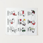 Tenture cacahuètes | Snoopy Christmas Holiday Moods (Devant (Horizontal))