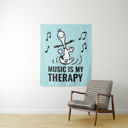 Tenture cacahuètes | Snoopy Dancing (En situation)