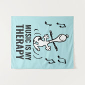 Tenture cacahuètes | Snoopy Dancing (Devant (Horizontal))