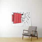 Tenture cacahuètes | Snoopy Doghouse Snowflakes (En situation (horizontale))