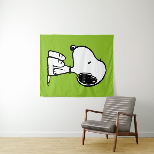 Tenture cacahuètes | Snoopy En Bas (En situation (horizontale))