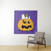 Tenture cacahuètes | Snoopy et Woodstock Jack-O-Lantern (En situation)