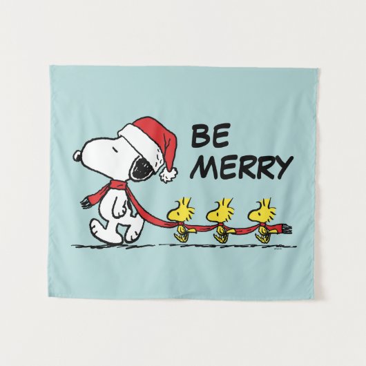 Tenture cacahuètes | Snoopy & Friends Winter Scarf (Devant (Horizontal))