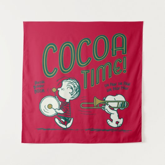 Tenture cacahuètes | Snoopy & Linus Cocoa Time (Devant)
