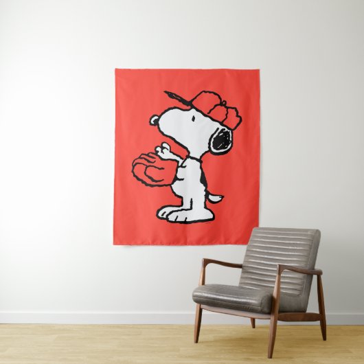 Tenture cacahuètes | Snoopy Making the Catch (En situation)