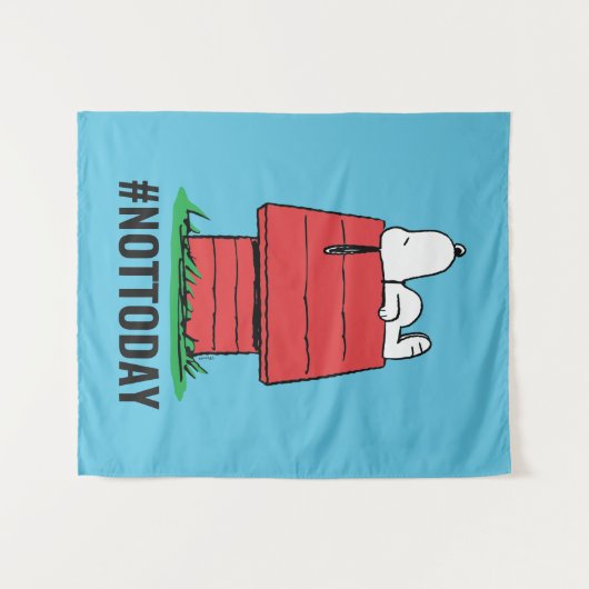 Tenture cacahuètes | Snoopy Napping (Devant (Horizontal))