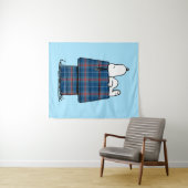 Tenture cacahuètes | Snoopy Plaid Flannel Holiday Dog Hous (En situation (horizontale))
