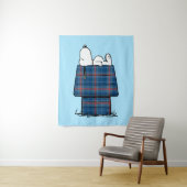 Tenture cacahuètes | Snoopy Plaid Flannel Holiday Dog Hous (En situation)