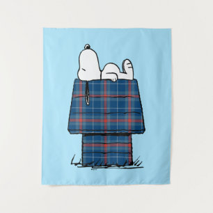 Tenture cacahuètes Snoopy Plaid Flannel Holiday Dog Hous