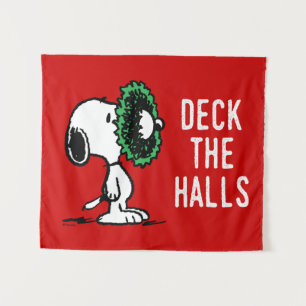 Tenture cacahuètes Snoopy pour les fêtes