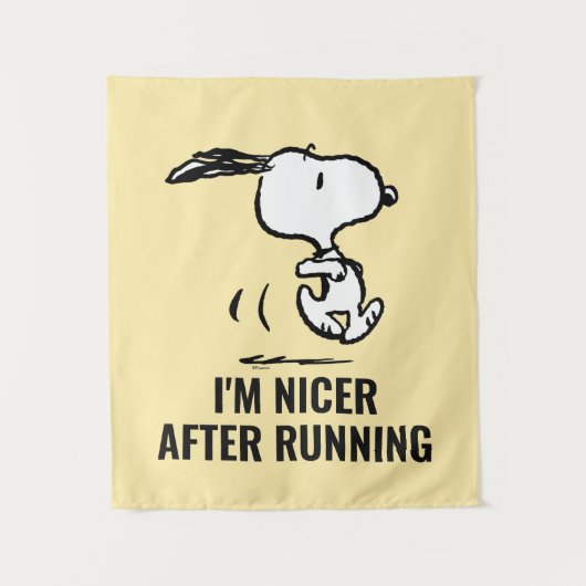 Tenture cacahuètes | Snoopy Running (Devant)