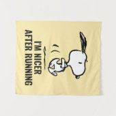 Tenture cacahuètes | Snoopy Running (Devant (Horizontal))