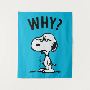 Tenture cacahuètes   Snoopy Se Demande Pourquoi ?