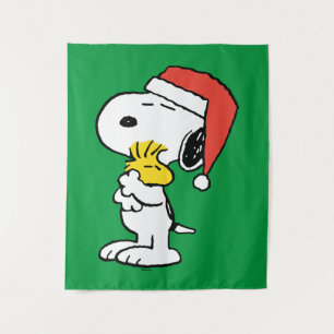 Tenture cacahuètes   Snoopy & Woodstock