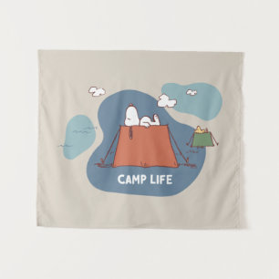 Tenture cacahuètes   Snoopy & Woodstock Camp Life
