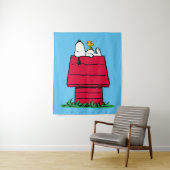 Tenture cacahuètes | Snoopy & Woodstock Doghouse (En situation)